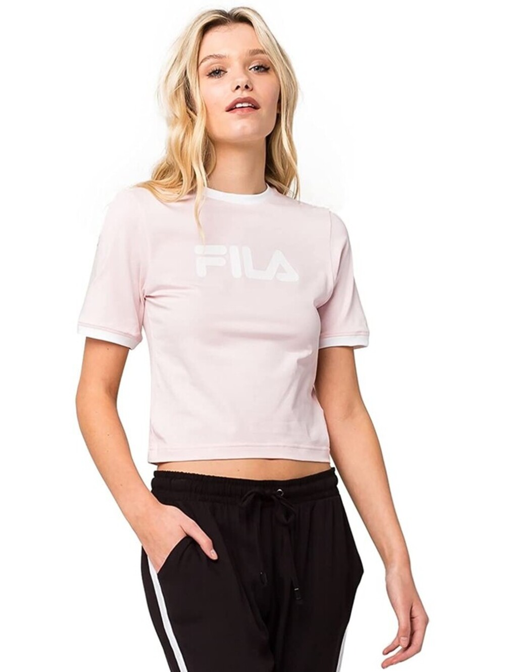 Fila Womens Cropped T-Shirt Size XS